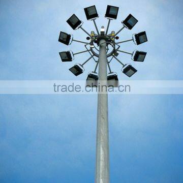 Newest design high quality Steel galvanized led high mast lighting price with auto lifting system 20m 25m 30m 35m