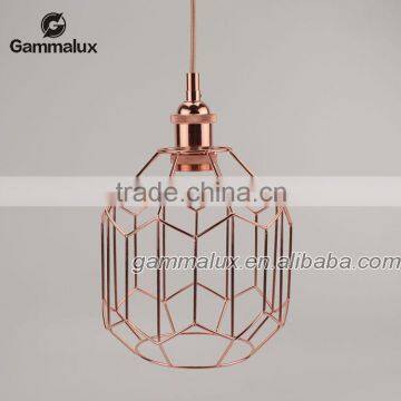 Industrial Cage Lamp,Choice of Cage Color,Wire Cage Pendant Lamp