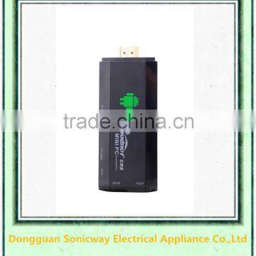 Factory Supply RK3066 Dual Core CR8 Cortex A9 Process 1.6GHz 1G RAM 8G ROM Bluetooth Android 4.4smart tv stick mini pc