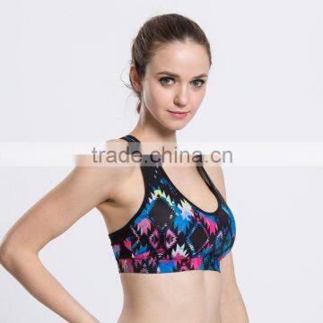 Wholesale Young Ladies Sexy Sportswear Sublimation Printed Gym Trainning Custom Wear Women's Sport Bra Quality Choice photo-2