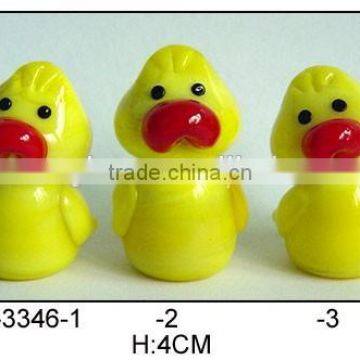 cute yellow glass duckling for Easter gift