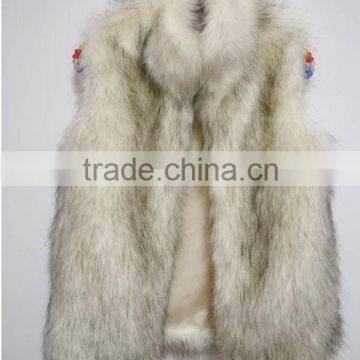 New Arrival Faux Fur Vest for Women Wear Cheap Women Faux Fur Vest photo-2