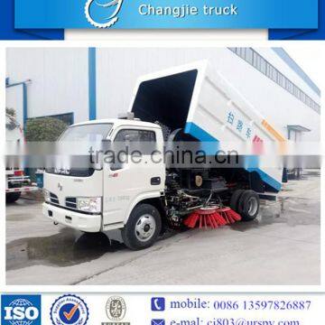 High performance Dongfeng 4x2 4cbm road sweeping truck