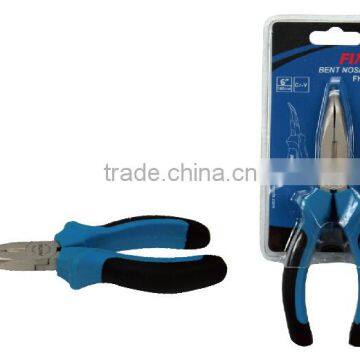 6 Inch TPR Handle Curved Bent Nose Plier