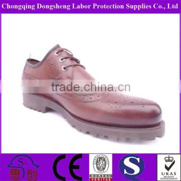 soft outsole Beige shakeproof leather shoes