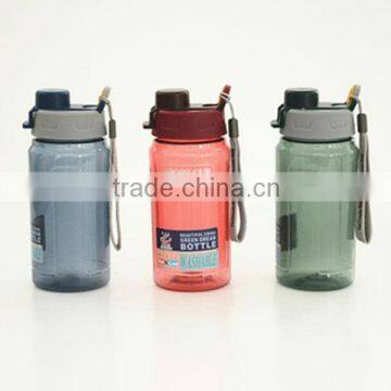 Food grade plastic sports water bottle