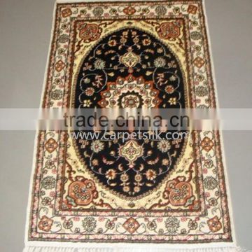 silk prayer rug for muslim use collection rug handmade silk small carpet