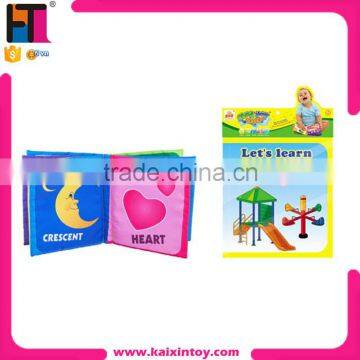 Pattern recognition English learning educational Baby Cloth Book Baby Book