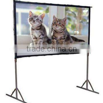 Format 16:9 84 inch Fast fold projection screen/portable projector screen/big size projection screen