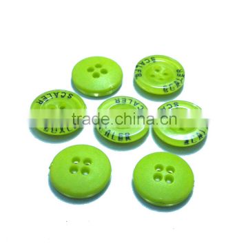 DIY colorful 4 holes plastic button for clothing