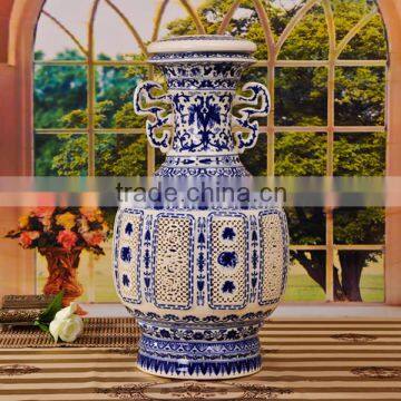 Blue and White porcelain Wine Bottle