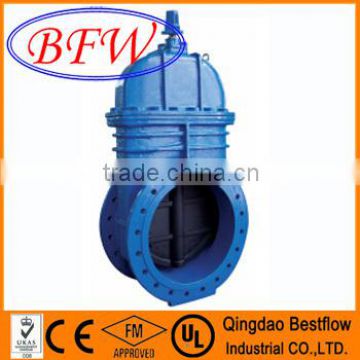 DIN3352 F5 /EN 1171 DN350-DN800 Ductile Iron Big Size Resilient Seated Gate Valve