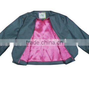 2015 New Fashion Design Girls pu Jacket photo-3