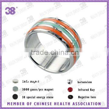 hottest arabic fsshion newest style colorful stainless steel ring