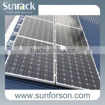 solar panel roof mount system profile