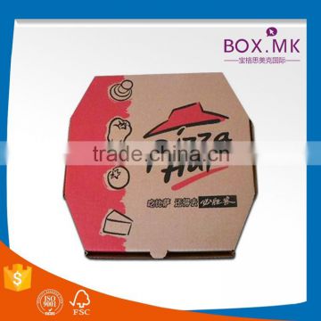 Customized Hot Sale Ecofriendly Good Quality Cheap 8/9/12/14 Inch Square Paper Type Pizza Box