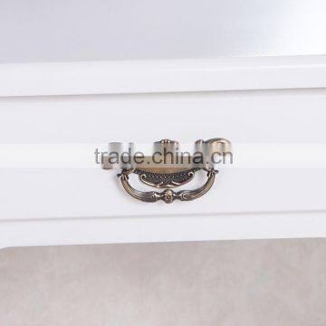 French Country Shabby Chic Makeup Mirrored Furniture Dressing Table photo-5