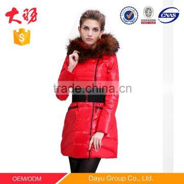 Factory women clothing wholesale ladies long winter coats duck down jacket