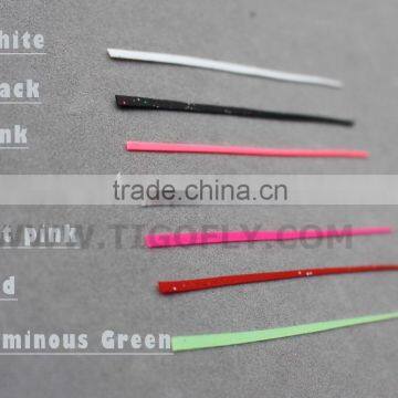 Assorted Colors Ladder Shaped Silicone Skirt Fly Tying Material Beard Squid Rubber Thread photo-2