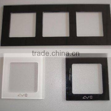 Customized glass switch frame panel