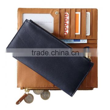 skinny slim Leather wallet purse