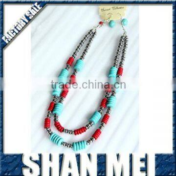 fashion Shambhala double chain magnetic necklace jewelry wholesale