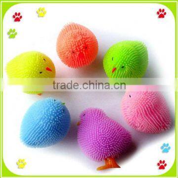 Novelty plastic TPR flashing duck and chick toys