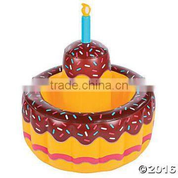 Hot Sale Custom Made Round Pvc Inflatable Ice Cooler, Swimming Pool Floating Drink Tray Cooler photo-6