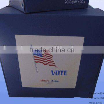 Folding pp corrugated ballot box