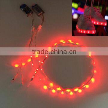 5v 24leds rechargable USB SMD3528 led shoes strip light