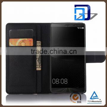 Best selling products PU leather with card slots stand flip wallet case for Huawei Ascend Mate 8 made in china