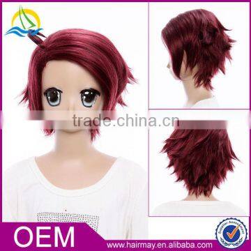 Quality wig red short cosply Axis Powers Hetalia Roderich Edelstein wig