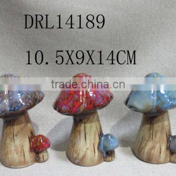 decorative Ceramic mushroom for garden ornament