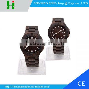 2016 New Fashion 100% Natural Wood Watch, Ebony Wooden Wrist Watch Trade Assurance