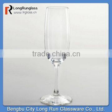 LongRun 6oz China New Products Glass Flutes Set of 6 Elegant Glass Cups