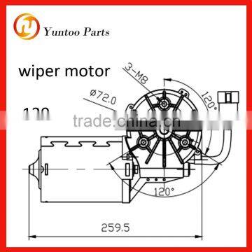 Low noise output, and long life spancoach, bus and truck Wiper motor 120w