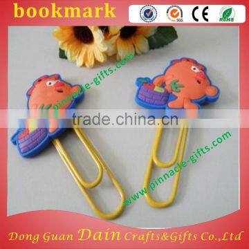 customized Design PVC charm book mark