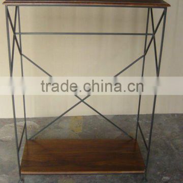 INDUSTRIAL IRON HANGER STAND