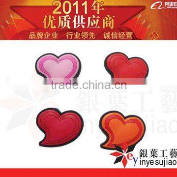 2011 heart design soft pvc fridge magnets for promotion