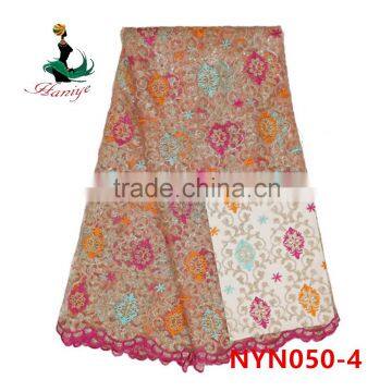 2016 Haniye African Comfortable Net Lace Tulle Lace Fabric for Wedding Dresses/NYN50 photo-4