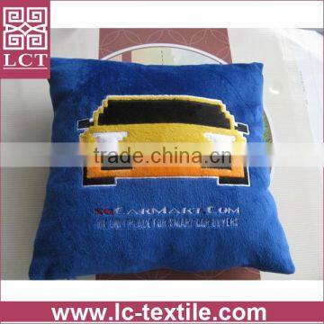 supply custom design patch embroidery softest plush cushion finished with a concealed zipper(LCTP0018)