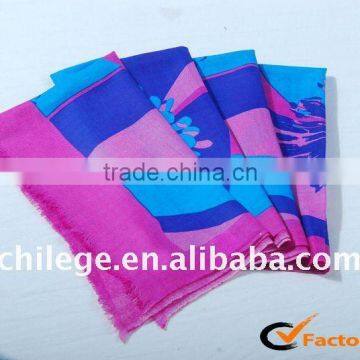 printed wool scarf wool poncho