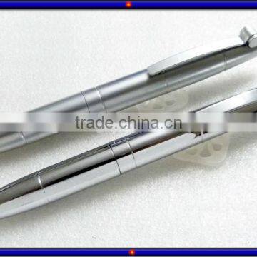 B27C Mat silver &Shiny silver Metal Ball pen ballpoint pen for promotional gift can do your Logo