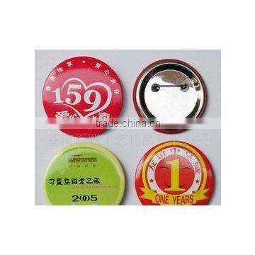 Promotion metal tin button badge,38mm/58mm Custom button