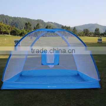 blue binding easy to assemble golf net with cargo net