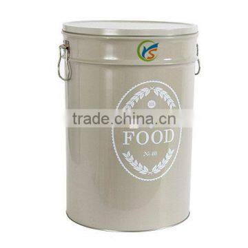 Farmhouse Metal Pet Food Canister