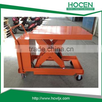 lifting height 1000mm,hydraulic scissor lift table 1tons