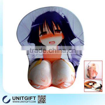 High Quality Best Sell Promotional Big Boobs Cartoon Girl Mouse Mat