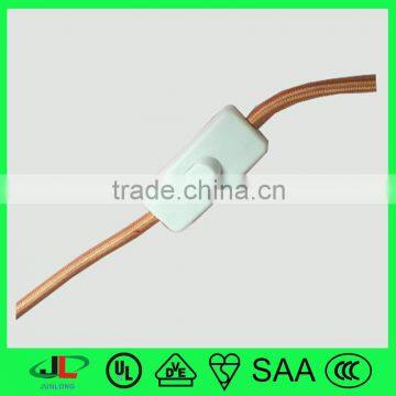 Textile power cord cable, pvc cable, fabric cable electric 3g1.5 and 303 switch