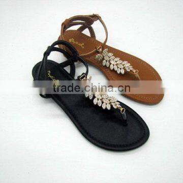 Uniseason TRP+PU Non Slip Summer Ladies Sandals Pictures photo-4